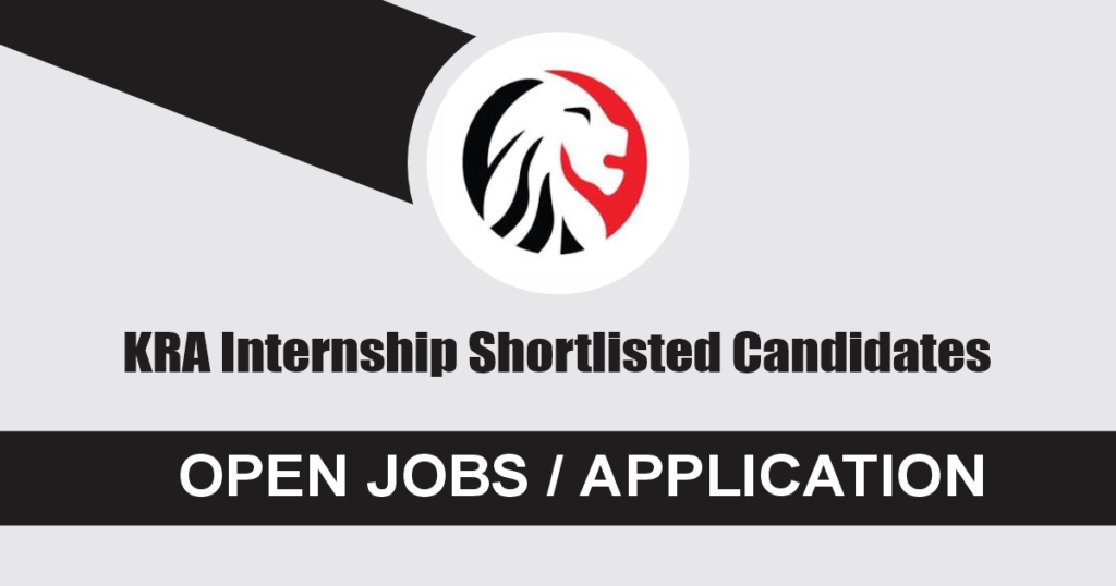 KRA Internship Shortlisted Candidates 2024/2025 PDF is Out