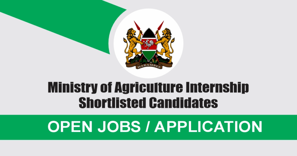 Ministry of Agriculture Internship Shortlisted Candidates 2025/2026 PDF is Out